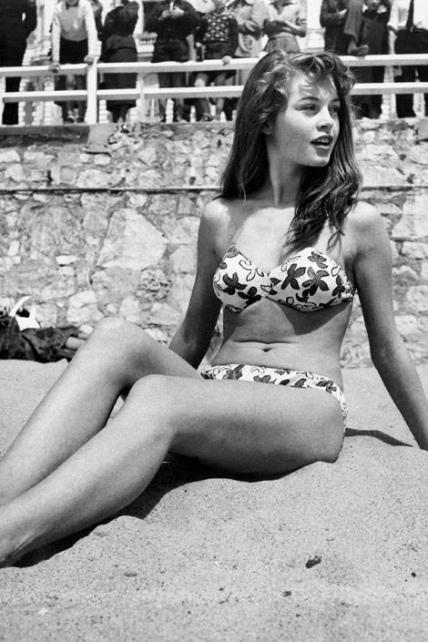 Bridget Bardot in bikini, 1957